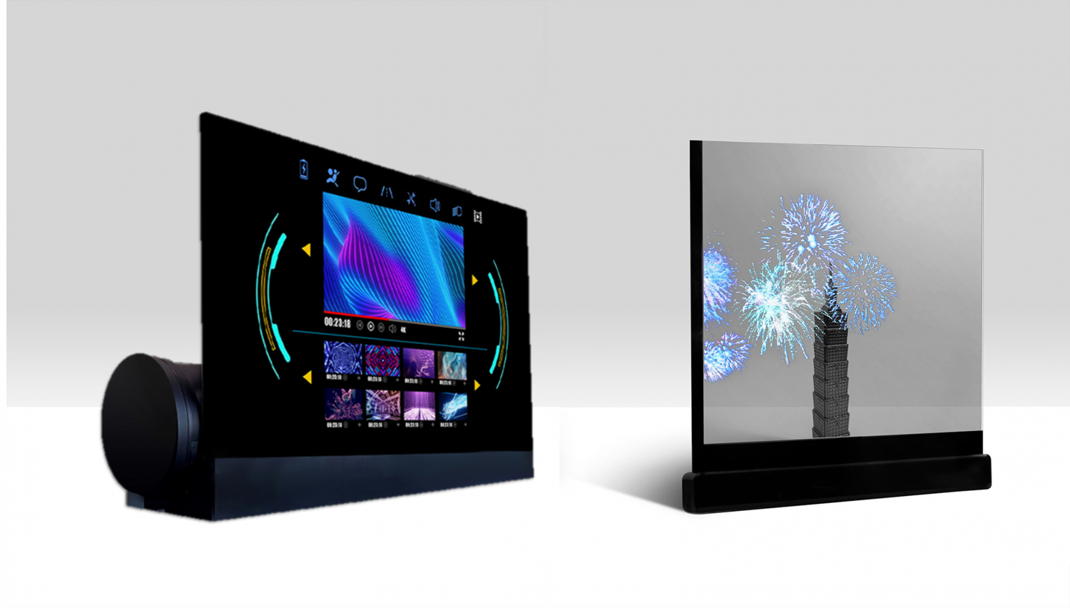 可卷式、折迭性、高透明